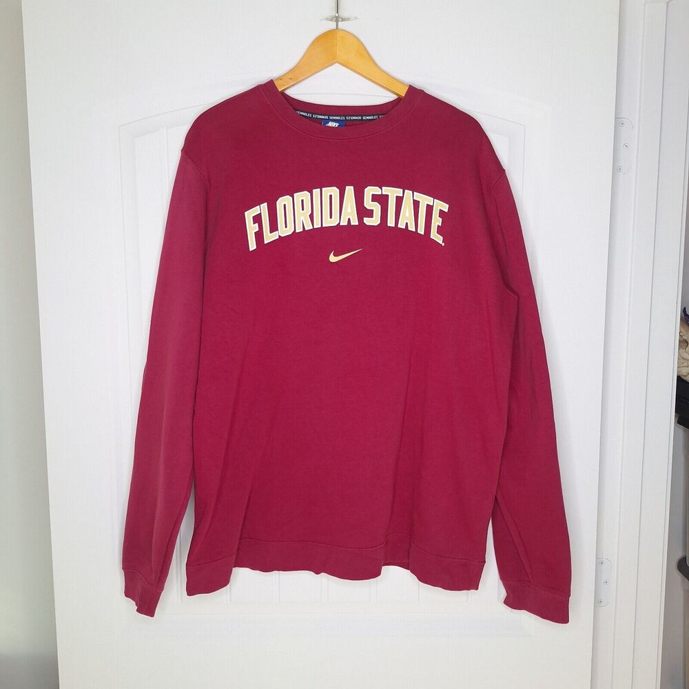 Nike Florida State Seminoles Pullover Sweater Crew Neck Size XXL
